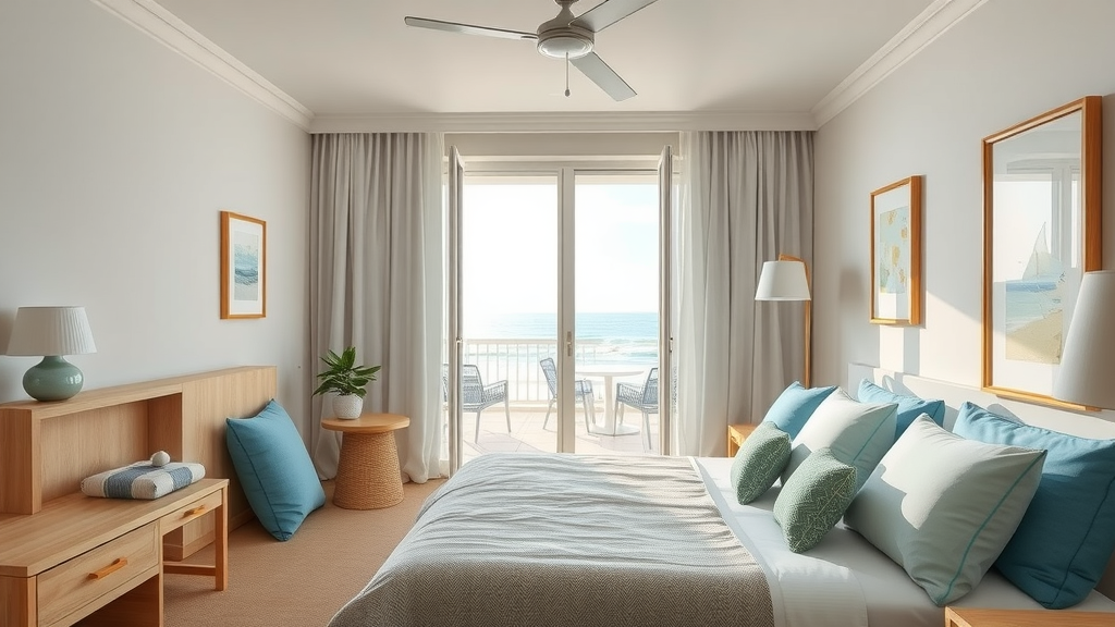 Boutique tribute portfolio hotel guestroom with direct ocean access