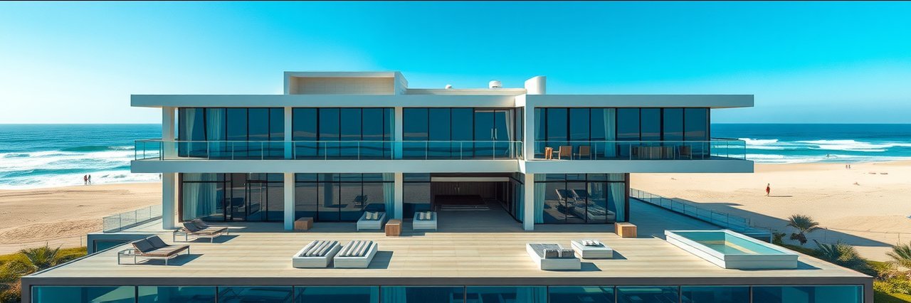 Contemporary tribute portfolio hotel on beach with ocean view and sunny terrace